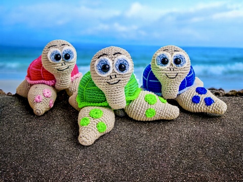 Turtie the Water Turtle - Crochet Pattern