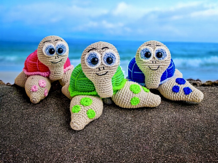 Turtie the Water Turtle - Crochet Pattern