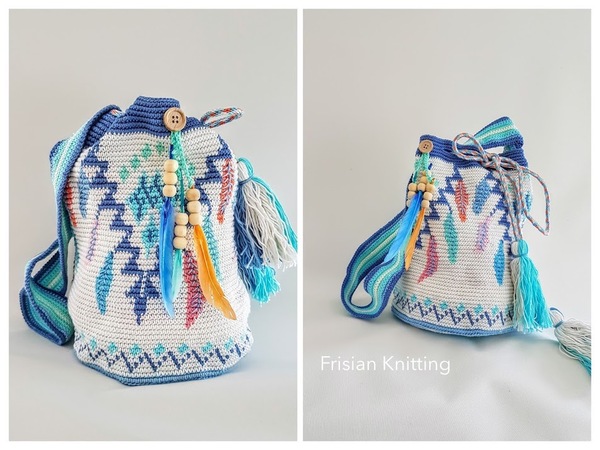 Crochet pattern mochila bag Dream Catcher