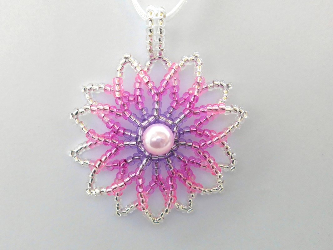 Dahlia Perlen-Anhänger im Farbverlauf - Bild 4