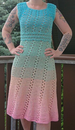 Kleid Felicia häkeln Häkelkleid