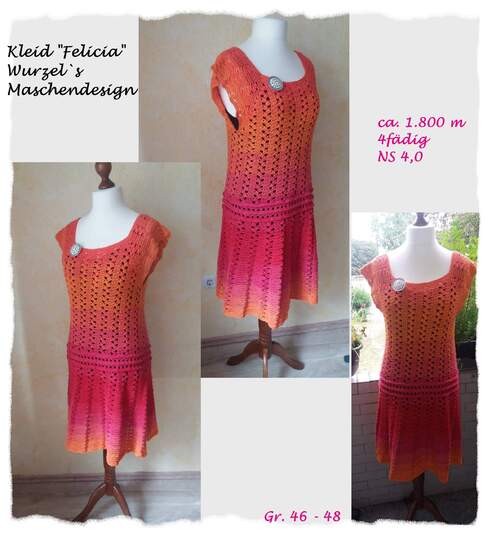 Kleid Felicia häkeln Häkelkleid