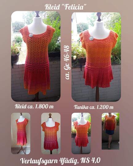 Kleid Felicia häkeln Häkelkleid