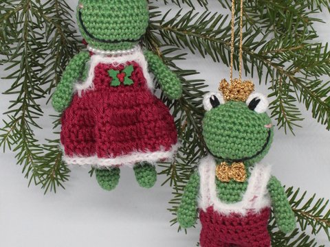 Häkelanleitung Finn und Dunja - die Glücksfrösche