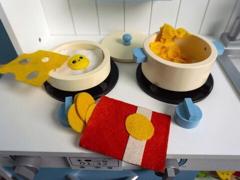 Craft Instructions Food Set 1 For Kids Grocery Store