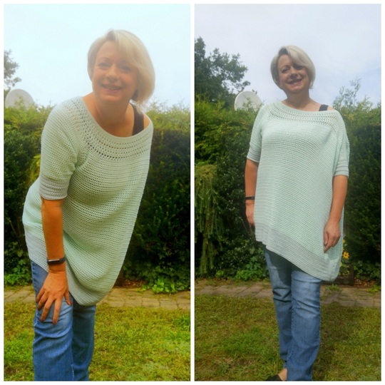 Poncho häkeln - Damen- Ponchover "Katie" - alle Größen - Häkelanleitung PDF