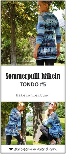 Crochet Pattern for Summer Sweater | Crochet Pullover TONDO #5