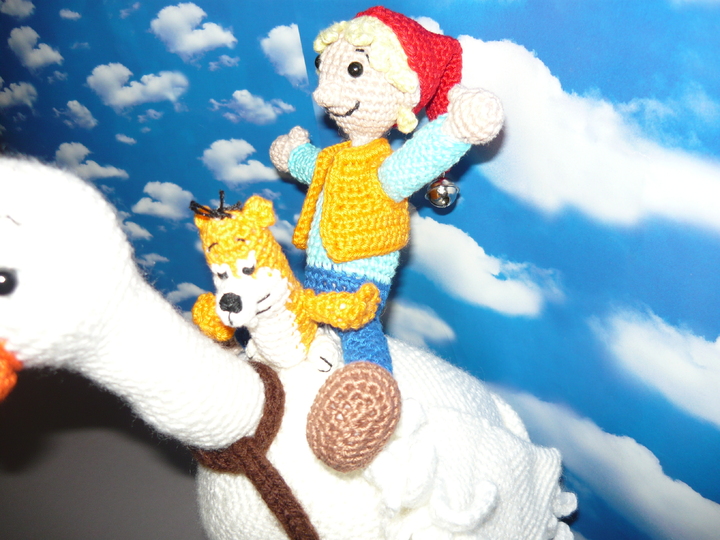 Häkelanleitung Nils Holgersson, Krümel und Martin