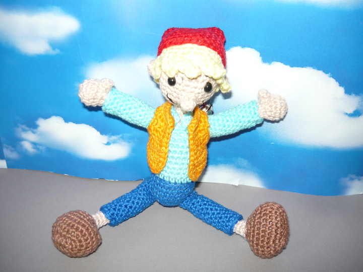 Häkelanleitung Nils Holgersson, Krümel und Martin