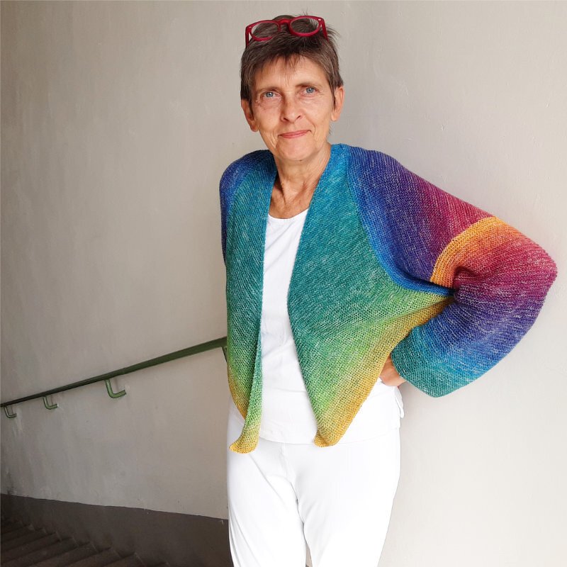 Strickanleitung * Dreieckstuch und Jacke "Squaredance" für alle Größen - Bild 3