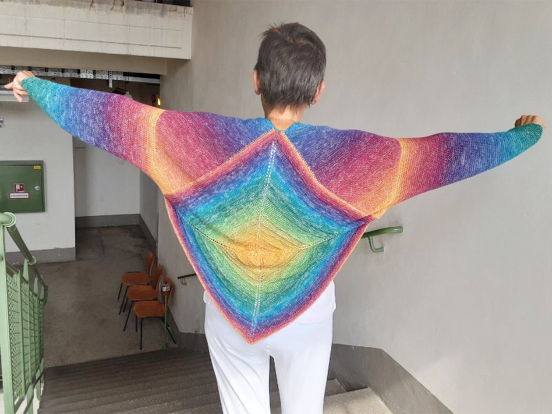 Strickanleitung * Dreieckstuch und Jacke "Squaredance" für alle Größen - Bild 4