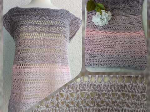 Häkelshirt / Häkeltunika Rigani