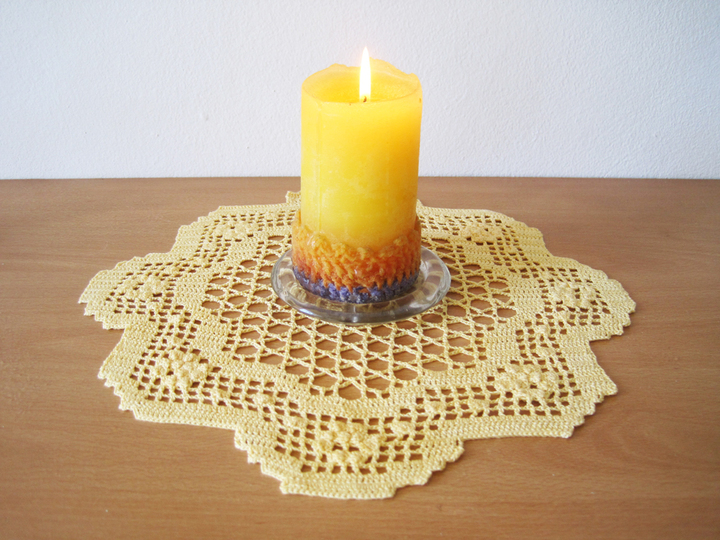 Vintage Deckchen häkeln Ø 34 cm - Häkelanleitung
