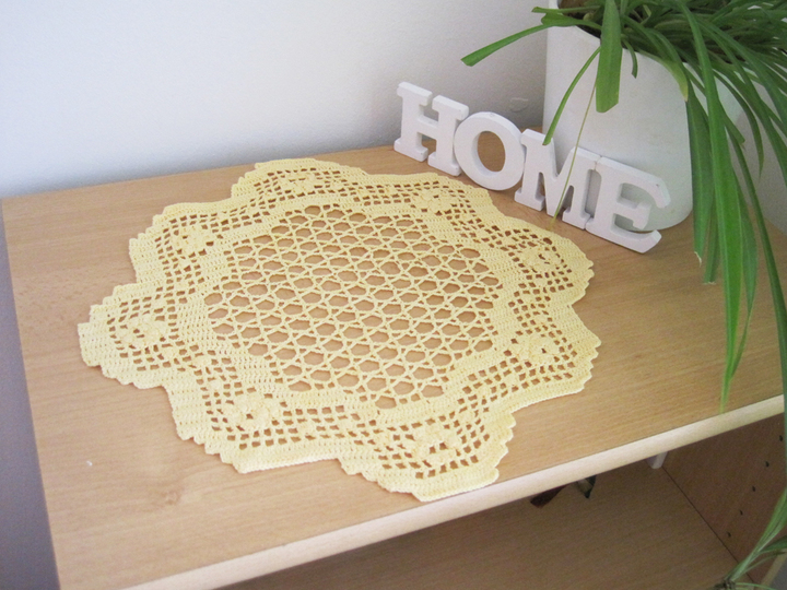 Vintage Deckchen häkeln Ø 34 cm - Häkelanleitung
