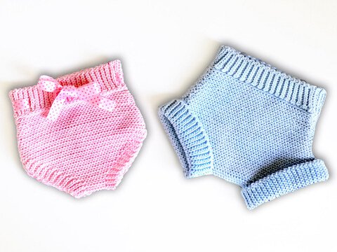 Windelhöschen im Stricklook (2. Var, Gr. 50 bis 92)