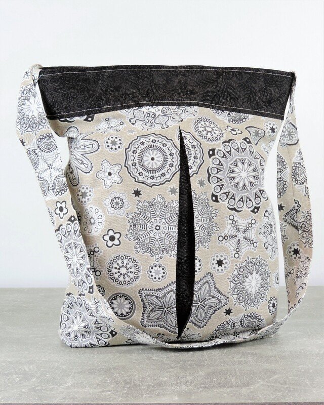 Lizzy – Tasche mit farbiger Blende, Kellerfalte & Reißverschluss + Video - Bild 2