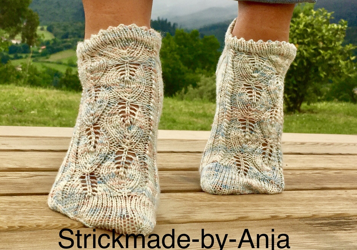 Sneakersocken Blätterreigen