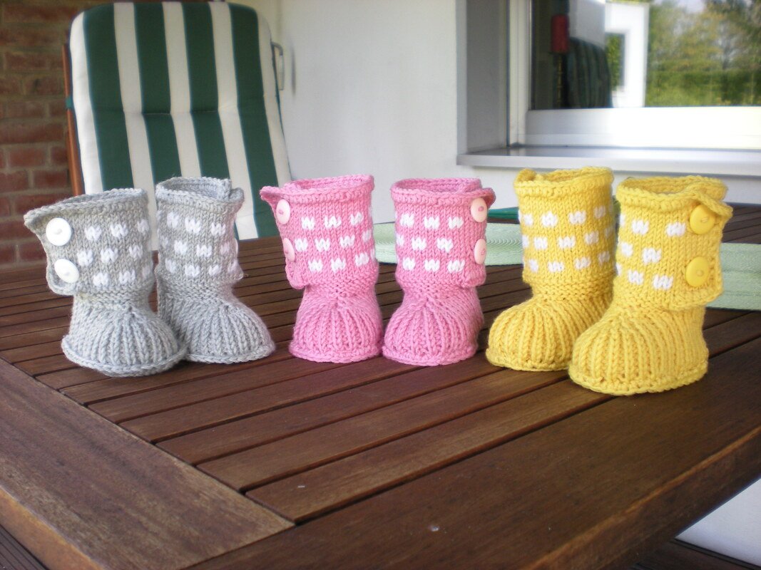 Strickanleitung Babystiefel