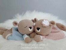 Schmusetuch "Schmusebärchen" für Jungen und Mädchen