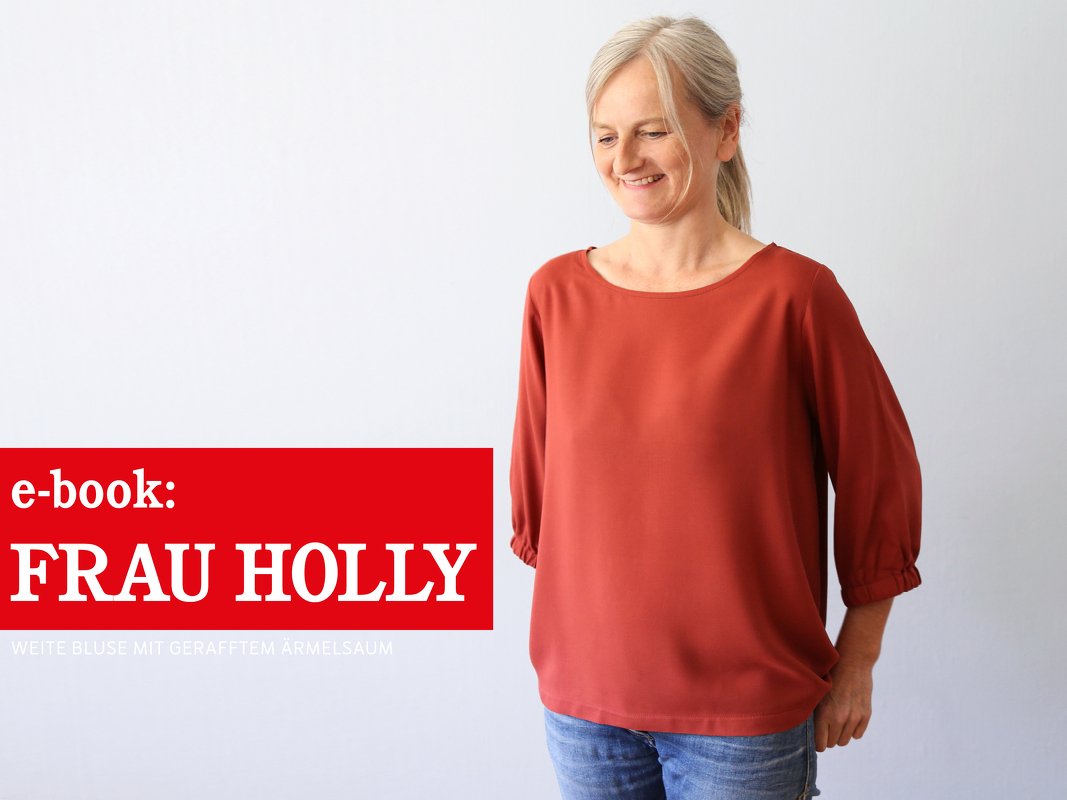 FRAU HOLLY • weite Bluse mit gerafftem Ärmelsaum, e-book - Bild 4