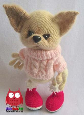 216 Crochet Pattern - Little Fox Lizonka with 2 sweaters - Amigurumi PDF file by Pertseva CP