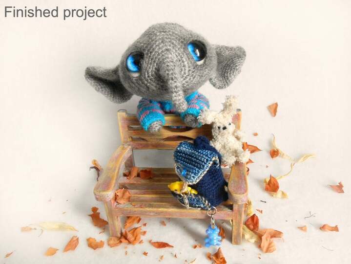 217 Crochet Pattern - Elephant Fanya - Amigurumi PDF file by Pertseva CP