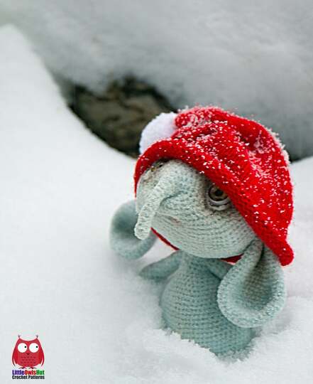 217 Crochet Pattern - Elephant Fanya - Amigurumi PDF file by Pertseva CP