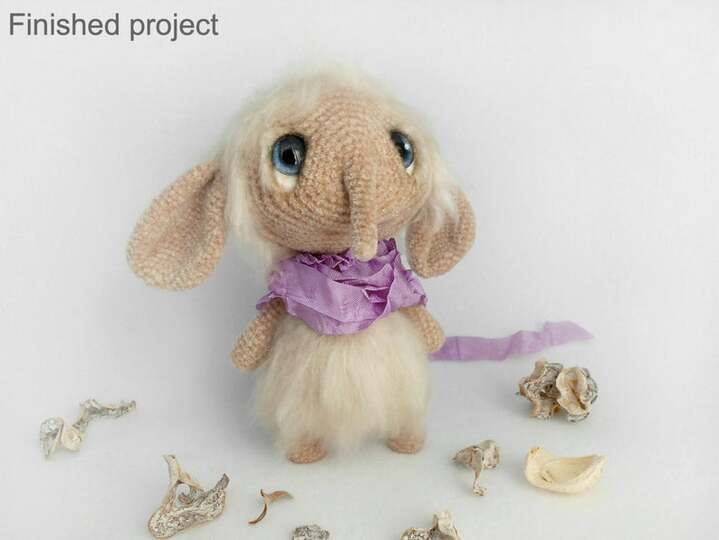 217 Crochet Pattern - Elephant Fanya - Amigurumi PDF file by Pertseva CP