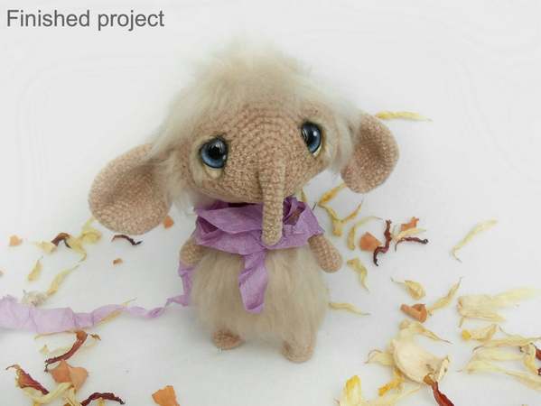 217 Crochet Pattern - Elephant Fanya - Amigurumi PDF file by Pertseva CP