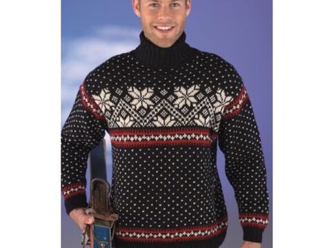 Strickanleitung Herrenpullover "Record" 760024