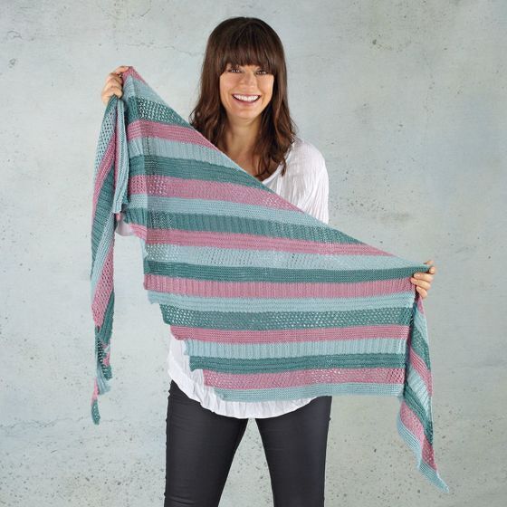 Strickanleitung Drachenschwanztuch "Cablé Gitti" 760056 - Bild 2