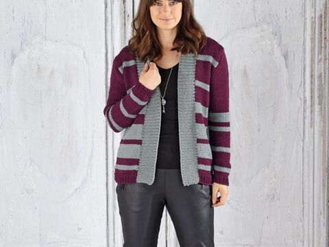 Strickanleitung Damenjacke "Riga" 760071