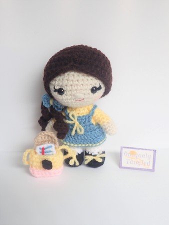 Pippa Goes to School- Crochet Amigurumi Pattern PDF- English