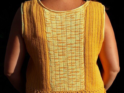Strickanleitung Top "Sonnenschein"