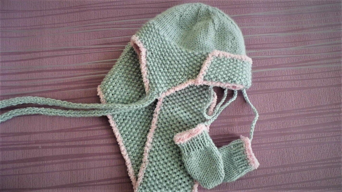 Winterset/ Mütze, Schal und Handschuh für Babys