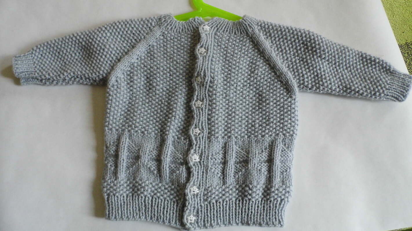 Strickanleitung Set Mütze/ Jacke / Schuhe grau Gr. 62/68