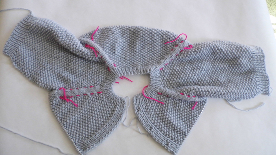 Strickanleitung Set Mütze/ Jacke / Schuhe grau Gr. 62/68