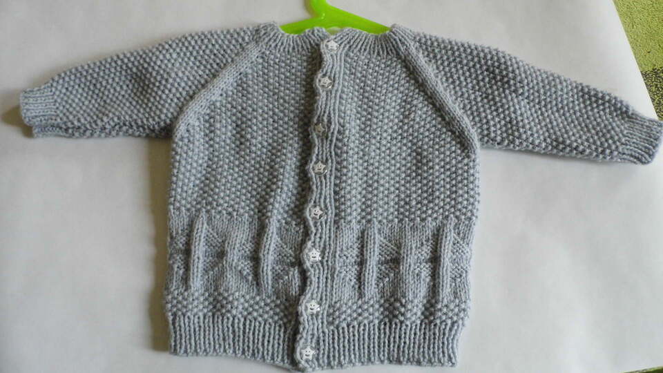 Strickanleitung Set Mütze/ Jacke / Schuhe grau Gr. 62/68