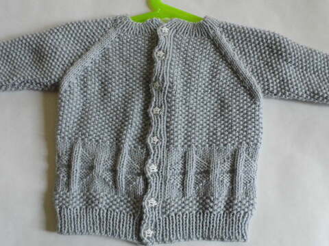 Strickanleitung Set Mütze/ Jacke / Schuhe grau Gr. 62/68