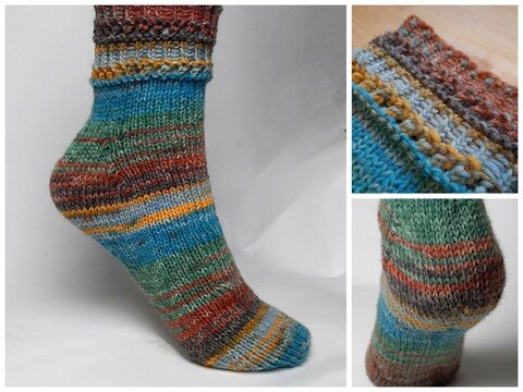Socken stricken! Einfach wie noch nie!Fixe Ferse,ToeUp,6-fach Garn,Gr.34-45