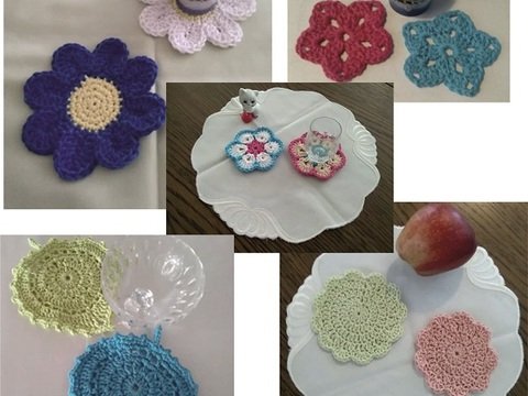 Häkelanleitung Untersetzer-Parade Nr.3