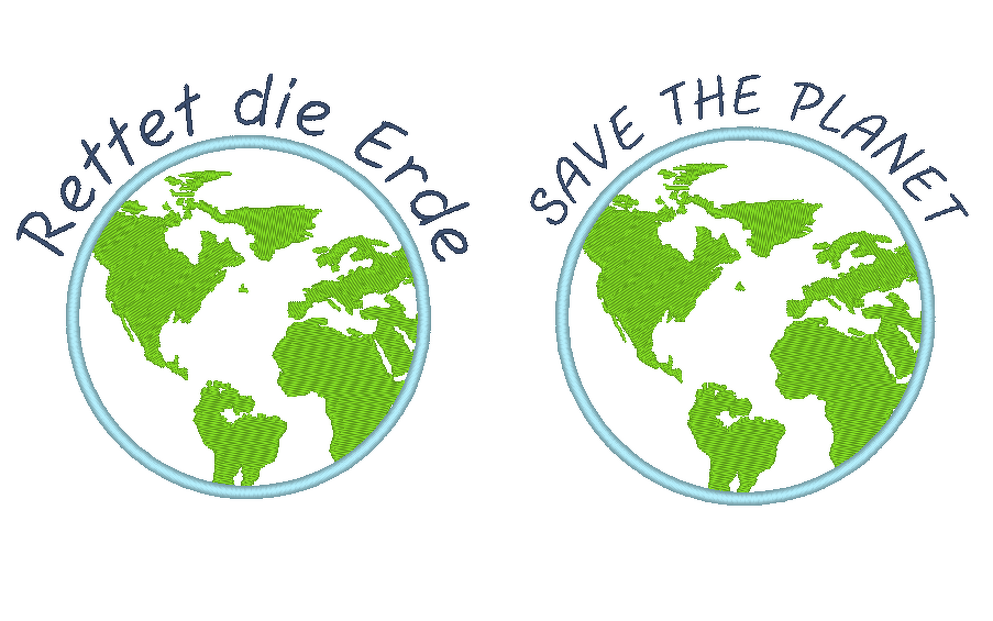 Rettet die Erde Stickdatei - Bild 3