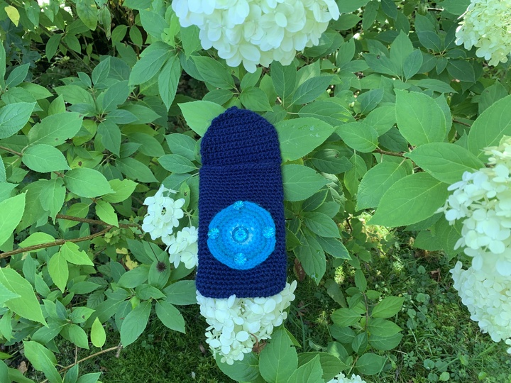 Häkelanleitung - Handytasche Hülle "Mandala Türkis"