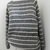 Greystone Womens Sweater, Raglan bottom up with stripes