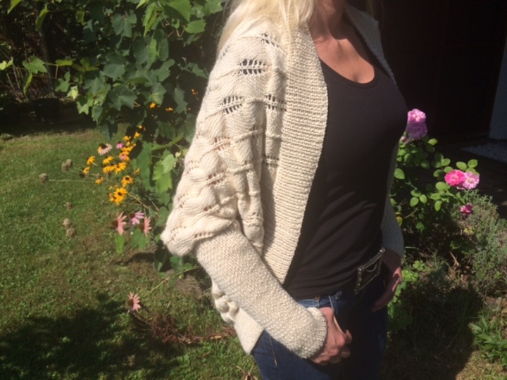 Seelenwärmer "Zickzack" mit leichtem 3D Effektmuster