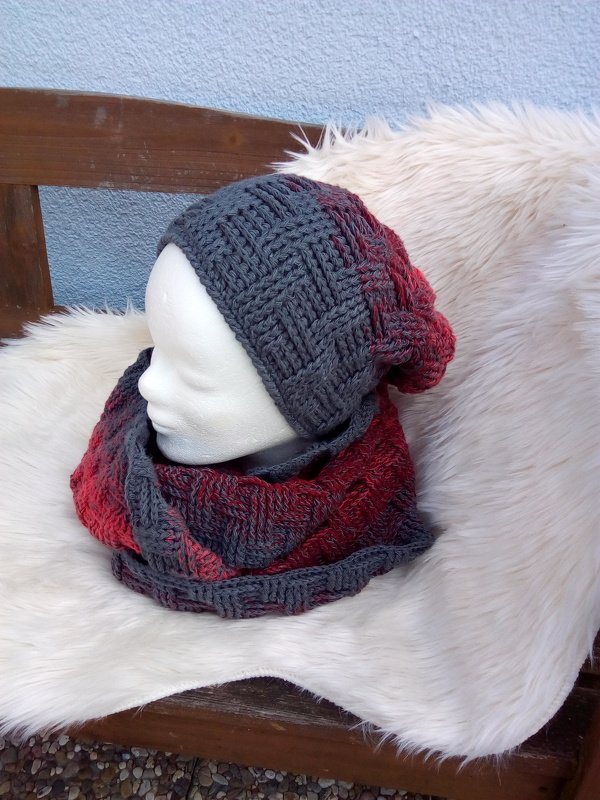 Wintersparset "Stages", Häkelanleitung für Mütze und Loop