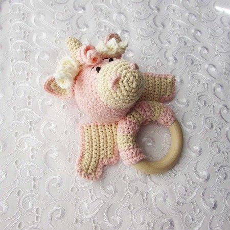 Crochet rattle unicorn pattern