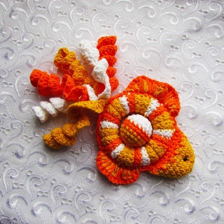 Crochet teether fish pattern