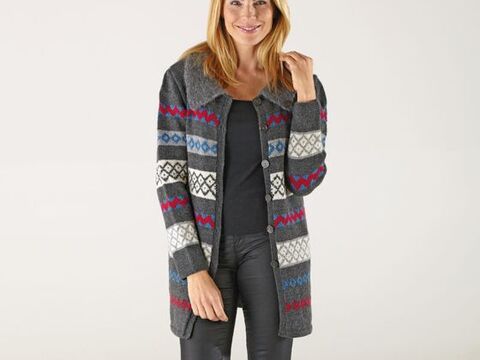 Strickanleitung Damenlongjacke "Ideal" 760014