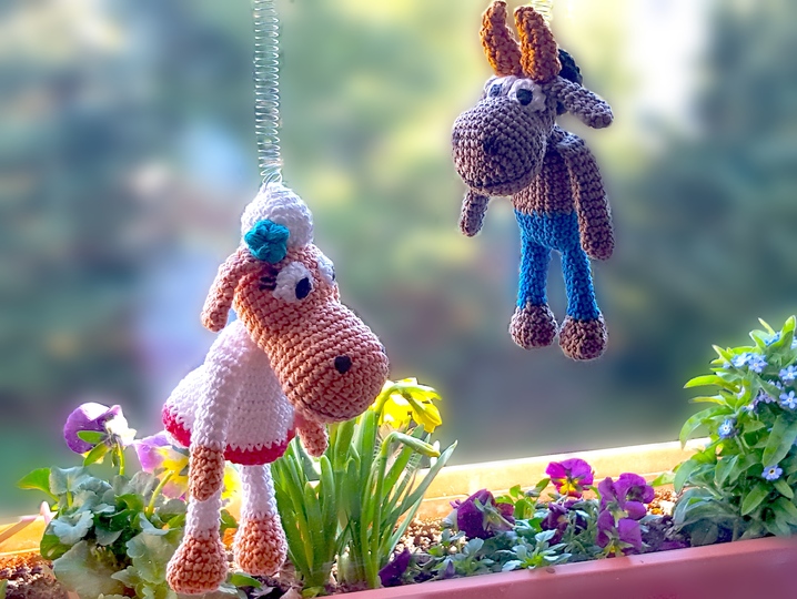 Edda and Erik Sheep, amigurumi crochet, crochet sheep